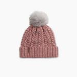 Turtle Fur Lexi Womens Ocean Ragg Wool Beanie Blush