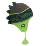 Turtle Fur Kids Dr. Dino Dinosaur Winter Hat Green