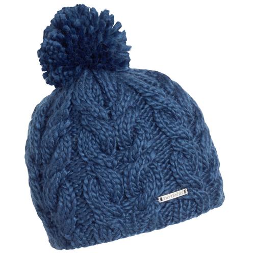 Turtle Fur Millie Merino Wool Pom Winter Hat Navy