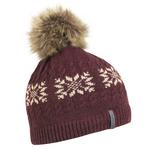 Turtle Fur Leira Women's Lambswool Pom Winter Hat Garnet