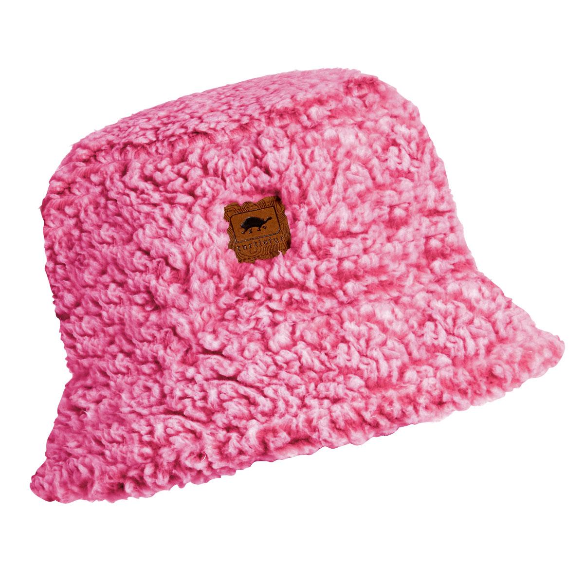 Turtle Fur Fuzzy Fleece Bucket Hat Luscious Pink