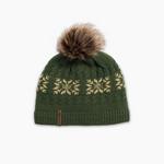 Turtle Fur Leira Women's Lambswool Pom Winter Hat Green