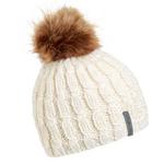 Turtle Fur Fifi Women's Merino Wool Faux Pom Winter Hat White