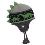 Turtle Fur Kids Dr. Dino Dinosaur Winter Hat Gray