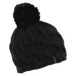 Turtle Fur Womens Wave On Wave Merino Wool Pom Beanie Black
