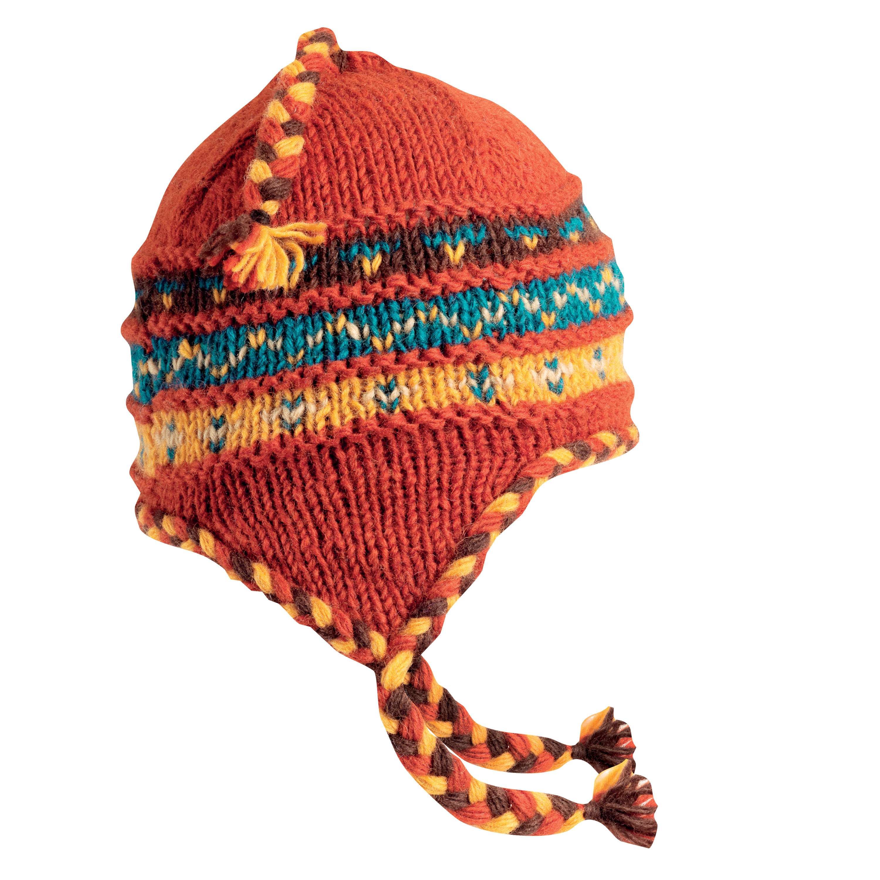 Turtle Fur - Women's Nepal Tyler, Artisan Hand Knit Earflap Hat