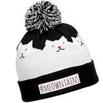 Turtle Fur Kids Meowntains Cat Winter Hat Black