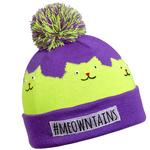 Turtle Fur Kids Meowntains Cat Winter Hat Orchid
