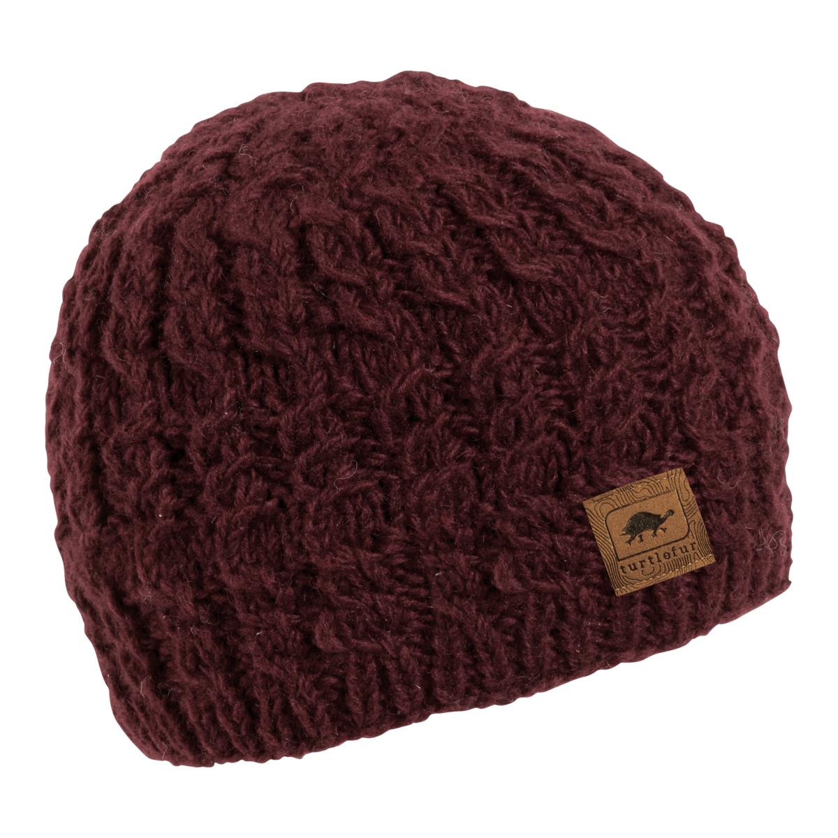 Turtle Fur Mika Womens Wool Beanie - Nepal Collection Bordeaux