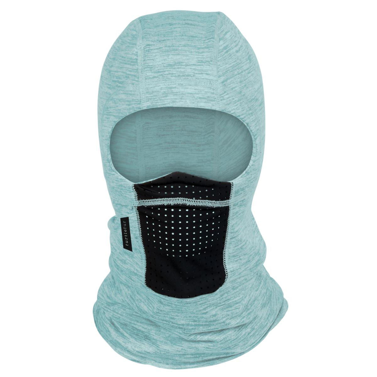 Turtle Fur quattroClava Comfort Shell Stria Balaclava Ski Mask Aquamarine