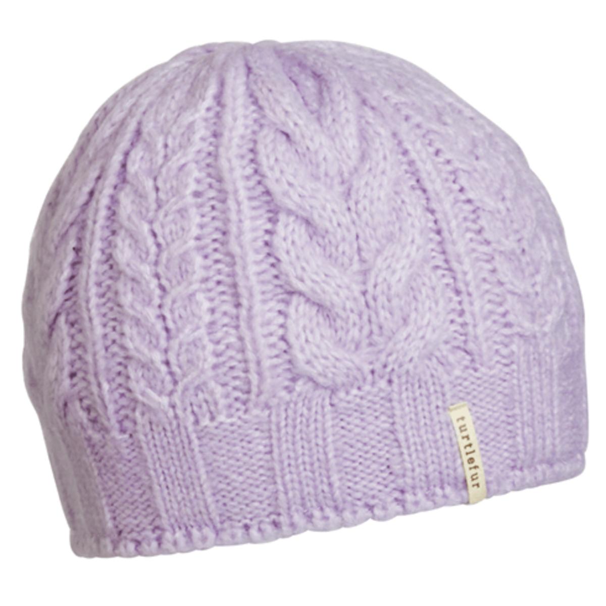 Turtle Fur Sky Beanie Recycled Knit Winter Hat Lavender