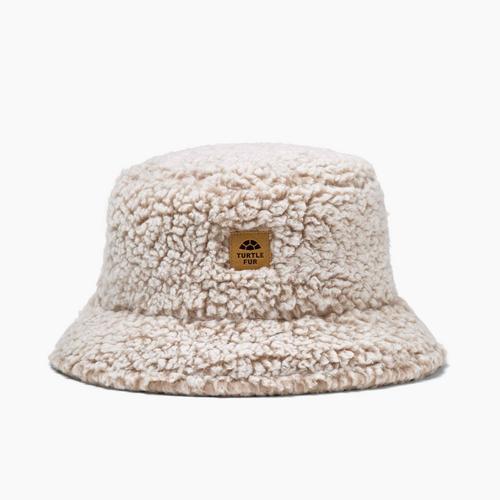 Turtle Fur Youth High Pile Fleece Stomp Bucket Hat Natural