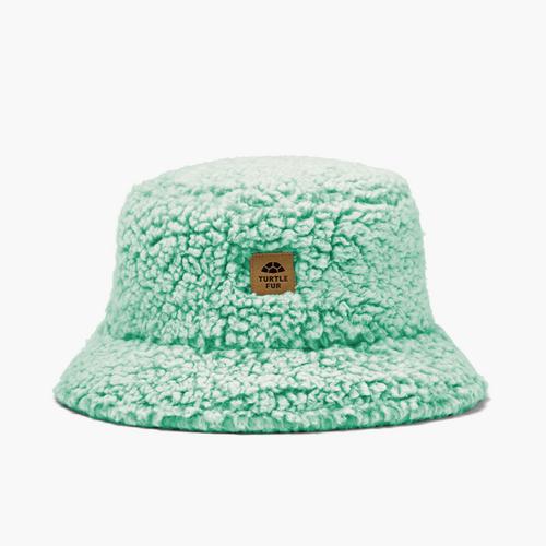 Turtle Fur Lush Hile Pile Fleece Stomp Bucket Hat Mint Crush