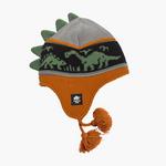 Turtle Fur Kids Dr. Dino Dinosaur Winter Hat Chestnut