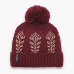 Turtle Fur Freya Women's Recycled Pom Winter Hat Garnet