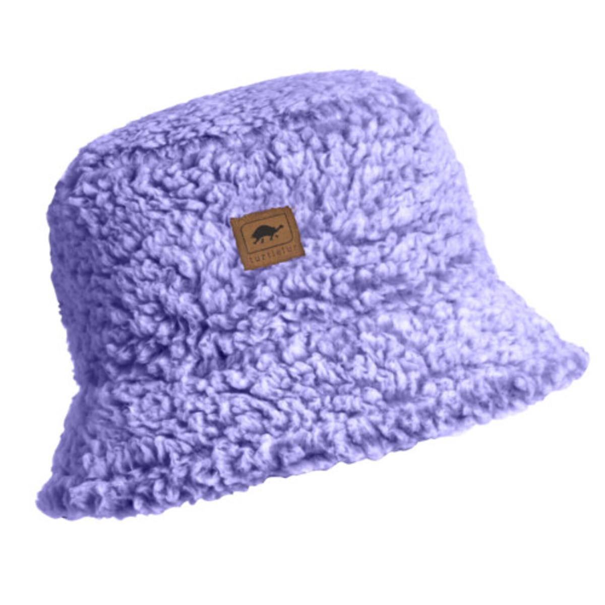 Turtle Fur Fuzzy Fleece Bucket Hat Violet