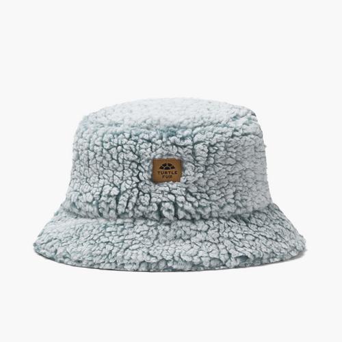 Turtle Fur Lush Hile Pile Fleece Stomp Bucket Hat Smoke Blue