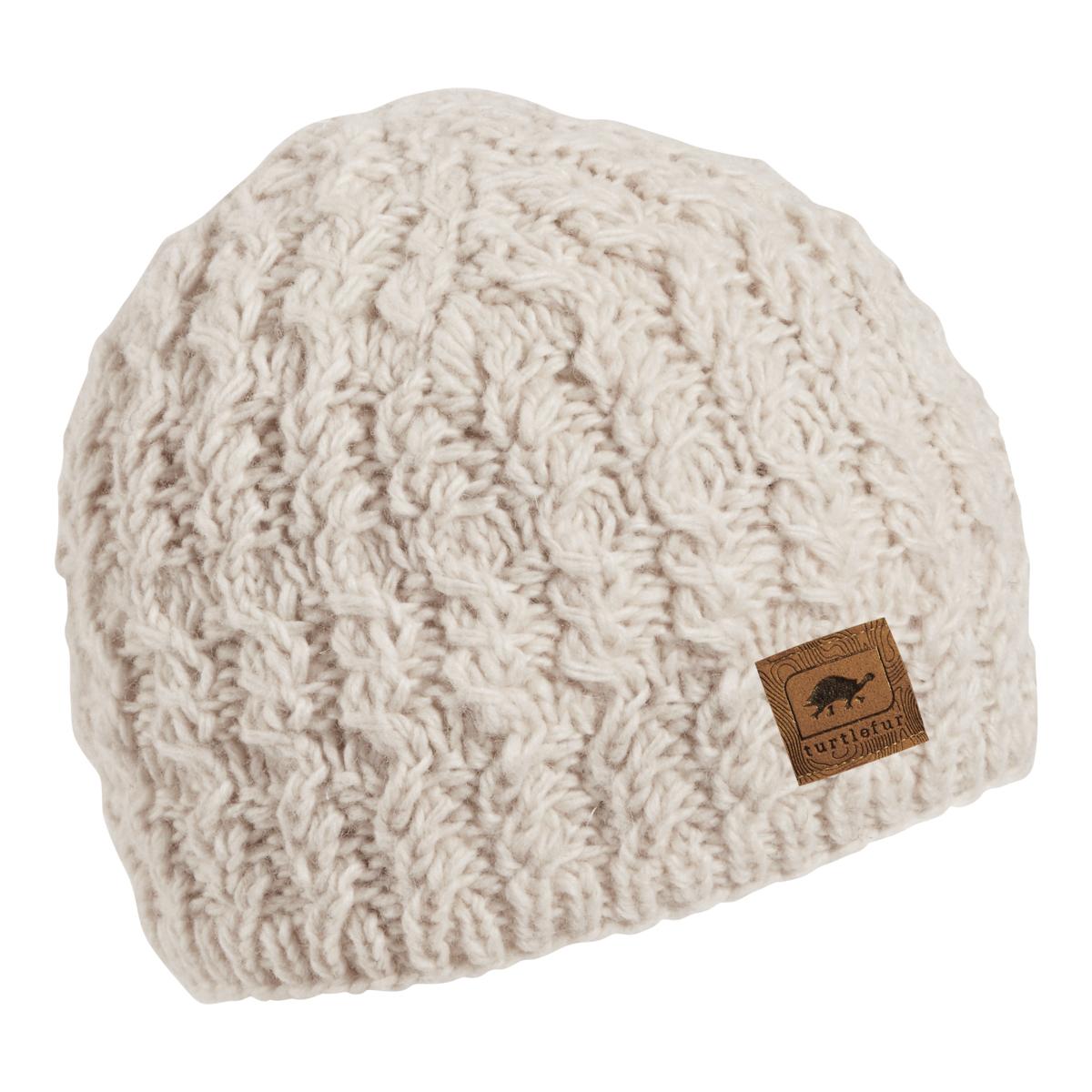 Turtle Fur Mika Womens Wool Beanie - Nepal Collection White